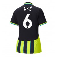 Camisa de time de futebol Manchester City Nathan Ake #6 Replicas 2º Equipamento Feminina 2024-25 Manga Curta